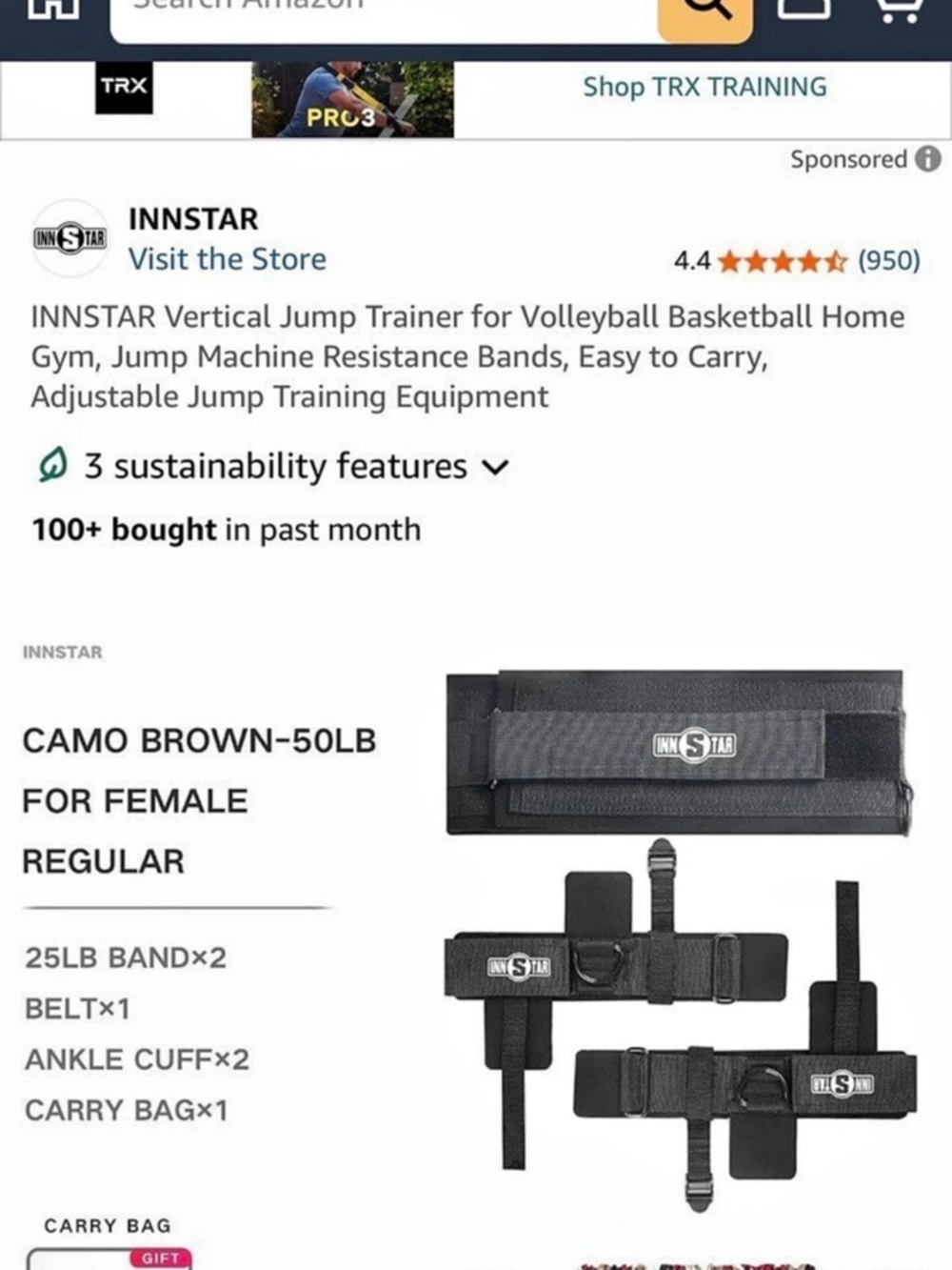 INNSTAR Vertical Jump Trainer Set - NWOT